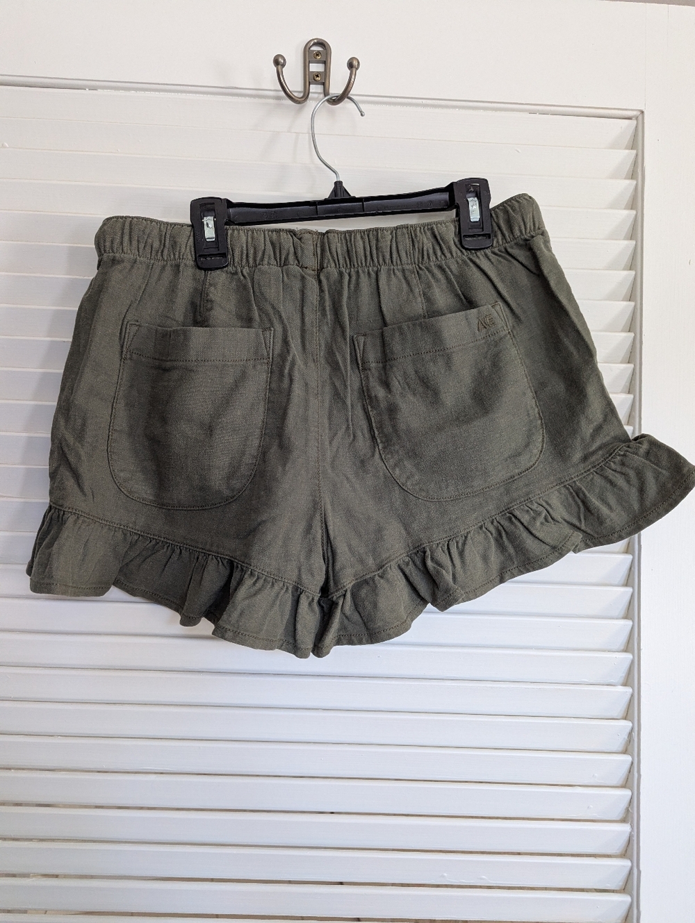 NWT American Eagle Linen Blend Ruffle Shorts Size xs - Picture 6 of 6